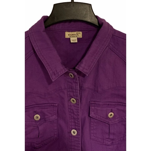 One World Jean Jacket Purple - Picture 3 of 7